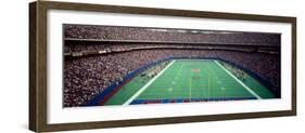 Spectators Watching a Football Match in a Stadium, Giants Stadium, East Rutherford-null-Framed Photographic Print