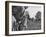 Spectators Watching Ben Hogan, Drive a Ball, at the National Open Golf Tournament-null-Framed Photographic Print