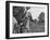 Spectators Watching Ben Hogan, Drive a Ball, at the National Open Golf Tournament-null-Framed Photographic Print