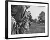 Spectators Watching Ben Hogan, Drive a Ball, at the National Open Golf Tournament-null-Framed Photographic Print