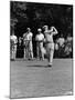 Spectators Watching Ben Hogan, Drive a Ball, at the National Open Golf Tournament-null-Mounted Premium Photographic Print