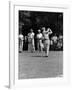 Spectators Watching Ben Hogan, Drive a Ball, at the National Open Golf Tournament-null-Framed Premium Photographic Print