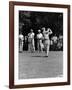 Spectators Watching Ben Hogan, Drive a Ball, at the National Open Golf Tournament-null-Framed Premium Photographic Print