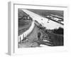 Spectators Watching Motor Racing from the Test Hill, Brooklands, Surrey, (1920S)-null-Framed Photographic Print