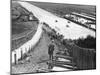 Spectators Watching Motor Racing from the Test Hill, Brooklands, Surrey, (1920S)-null-Mounted Photographic Print