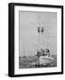 Spectators Watching the America's Cup on a Sailing Boat-Peter Stackpole-Framed Photographic Print