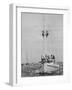 Spectators Watching the America's Cup on a Sailing Boat-Peter Stackpole-Framed Photographic Print