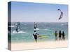 Spectators Watching Windsurfing in High Levante Winds in the Strait of Gibraltar, Valdevaqueros, Ta-Giles Bracher-Stretched Canvas