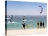 Spectators Watching Windsurfing in High Levante Winds in the Strait of Gibraltar, Valdevaqueros, Ta-Giles Bracher-Stretched Canvas