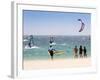 Spectators Watching Windsurfing in High Levante Winds in the Strait of Gibraltar, Valdevaqueros, Ta-Giles Bracher-Framed Photographic Print