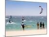 Spectators Watching Windsurfing in High Levante Winds in the Strait of Gibraltar, Valdevaqueros, Ta-Giles Bracher-Mounted Photographic Print