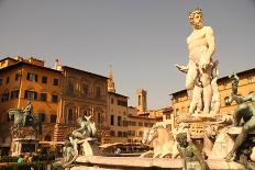 Fountain of Neptune in Florence.-Spectral-Design-Stretched Canvas