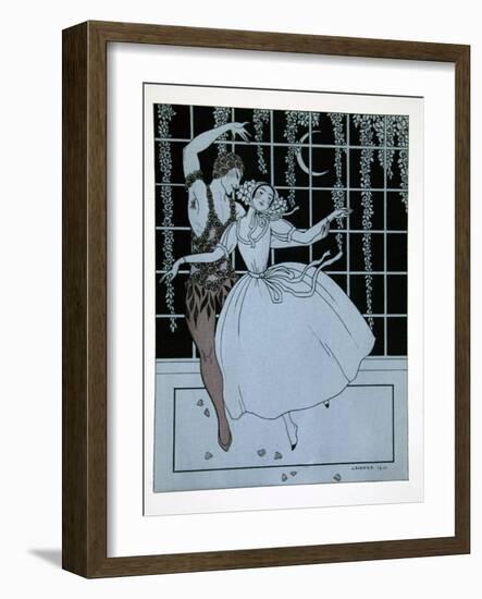 Spectre de La Rose from the Series Designs on the Dances of Vaslav Nijinsky-Georges Barbier-Framed Giclee Print