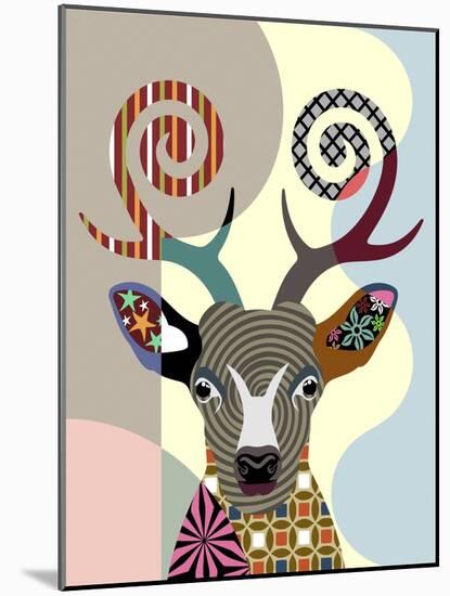 Spectrum Deer-Lanre Adefioye-Mounted Giclee Print