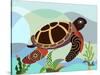 Spectrum Sea Turtle-Lanre Adefioye-Stretched Canvas