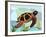 Spectrum Sea Turtle-Lanre Adefioye-Framed Giclee Print