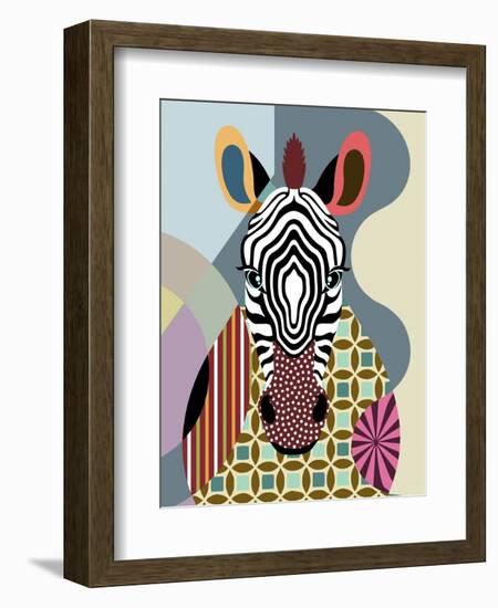 Spectrum Zebra-Lanre Adefioye-Framed Premium Giclee Print