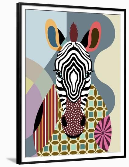 Spectrum Zebra-Lanre Adefioye-Framed Premium Giclee Print