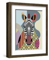 Spectrum Zebra-Lanre Adefioye-Framed Giclee Print