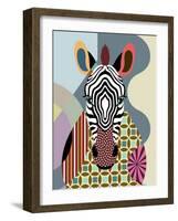Spectrum Zebra-Lanre Adefioye-Framed Giclee Print