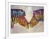 Spectrum Zebras-Graeme Stevenson-Framed Giclee Print