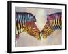 Spectrum Zebras-Graeme Stevenson-Framed Giclee Print