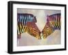 Spectrum Zebras-Graeme Stevenson-Framed Giclee Print