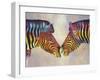 Spectrum Zebras-Graeme Stevenson-Framed Giclee Print