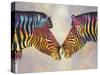 Spectrum Zebras-Graeme Stevenson-Stretched Canvas
