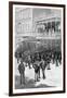 Speculators on the Corner, Ballarat, Australia, 1886-William Thomas Smedley-Framed Giclee Print