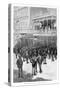 Speculators on the Corner, Ballarat, Australia, 1886-William Thomas Smedley-Stretched Canvas