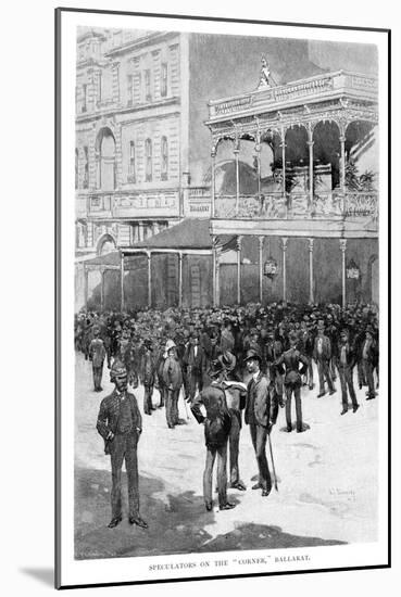 Speculators on the Corner, Ballarat, Australia, 1886-William Thomas Smedley-Mounted Giclee Print