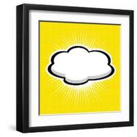 Speech Bubble Pop-Art Style-jirawatp-Framed Art Print