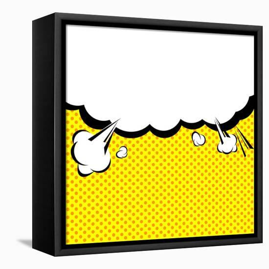 Speech Bubble Pop-Art Style-jirawatp-Framed Stretched Canvas