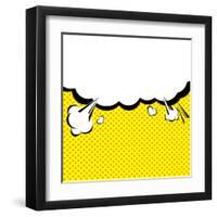 Speech Bubble Pop-Art Style-jirawatp-Framed Art Print