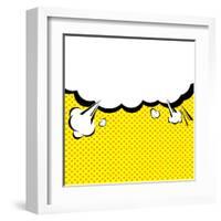 Speech Bubble Pop-Art Style-jirawatp-Framed Art Print