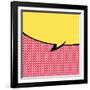 Speech Bubble Pop-Art Style-jirawatp-Framed Art Print