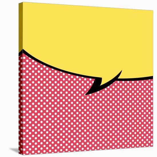 Speech Bubble Pop-Art Style-jirawatp-Stretched Canvas