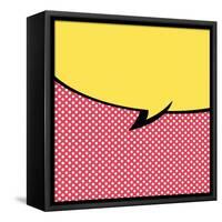 Speech Bubble Pop-Art Style-jirawatp-Framed Stretched Canvas