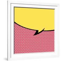 Speech Bubble Pop-Art Style-jirawatp-Framed Art Print