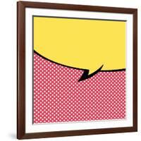 Speech Bubble Pop-Art Style-jirawatp-Framed Art Print