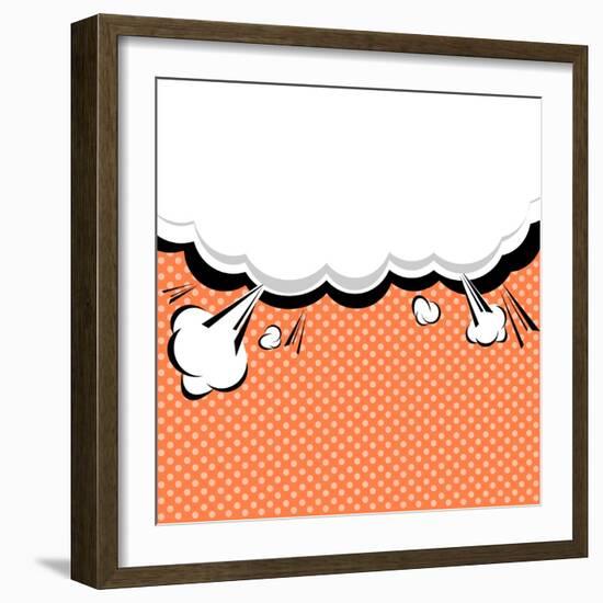 Speech Bubble Pop-Art Style-jirawatp-Framed Art Print