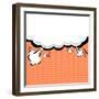 Speech Bubble Pop-Art Style-jirawatp-Framed Art Print