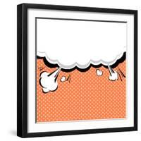 Speech Bubble Pop-Art Style-jirawatp-Framed Art Print