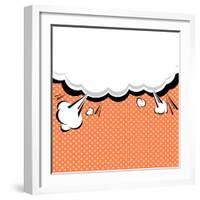 Speech Bubble Pop-Art Style-jirawatp-Framed Art Print