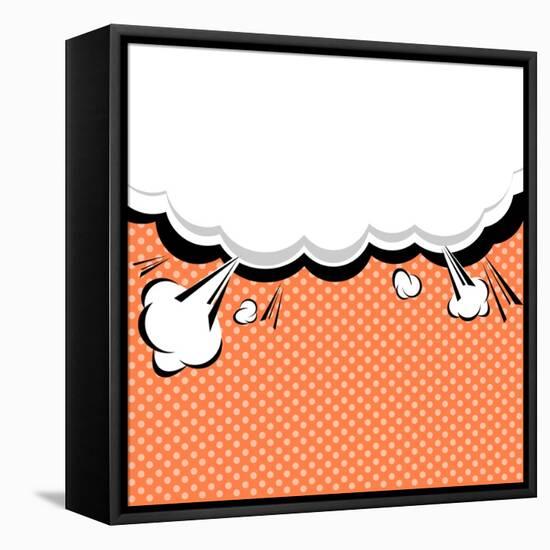 Speech Bubble Pop-Art Style-jirawatp-Framed Stretched Canvas