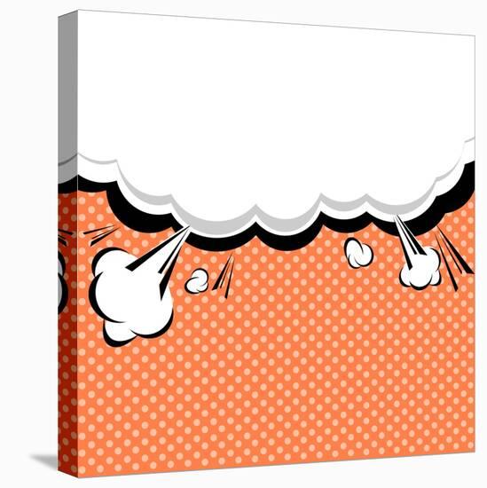 Speech Bubble Pop-Art Style-jirawatp-Stretched Canvas