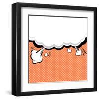 Speech Bubble Pop-Art Style-jirawatp-Framed Art Print