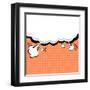 Speech Bubble Pop-Art Style-jirawatp-Framed Art Print