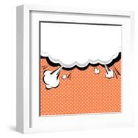 Speech Bubble Pop-Art Style-jirawatp-Framed Art Print